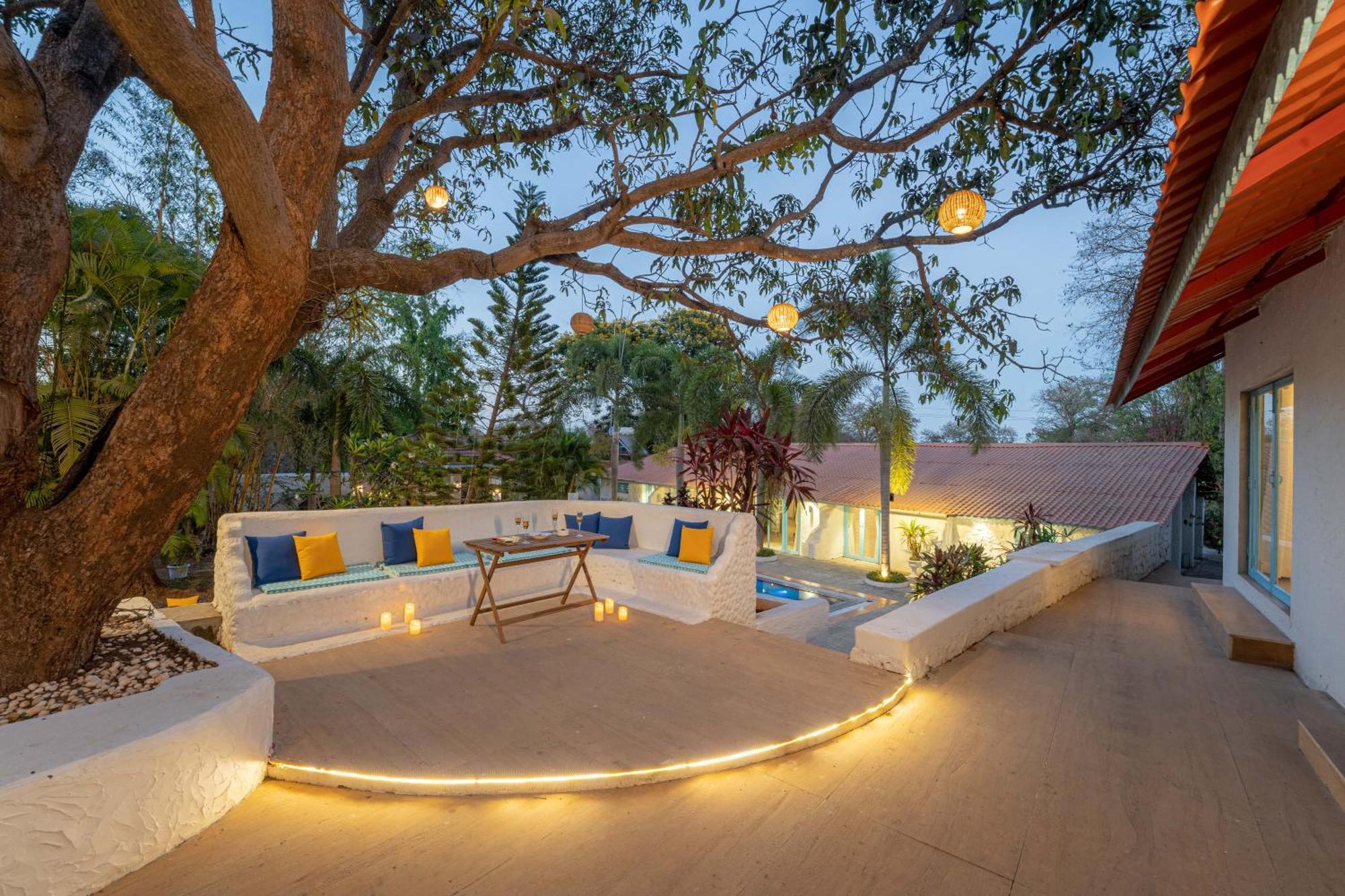 Lohonostays Villa Santorini Alibag Bagian luar foto